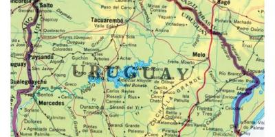 Карта Уругваја