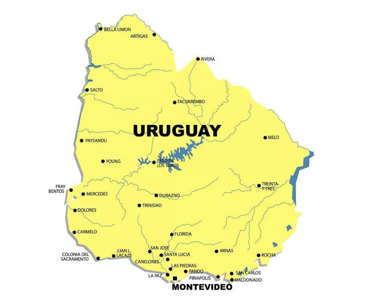 Карта реке Уругвај 